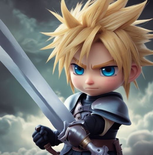 Chibi Cloud Strife⚔☁