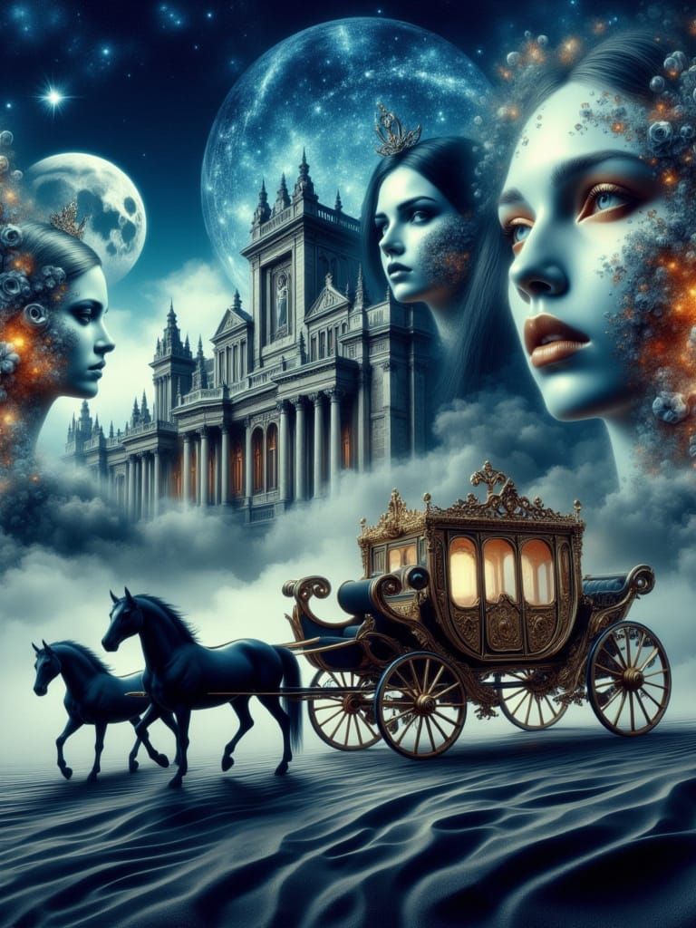 double exposure of woman's face