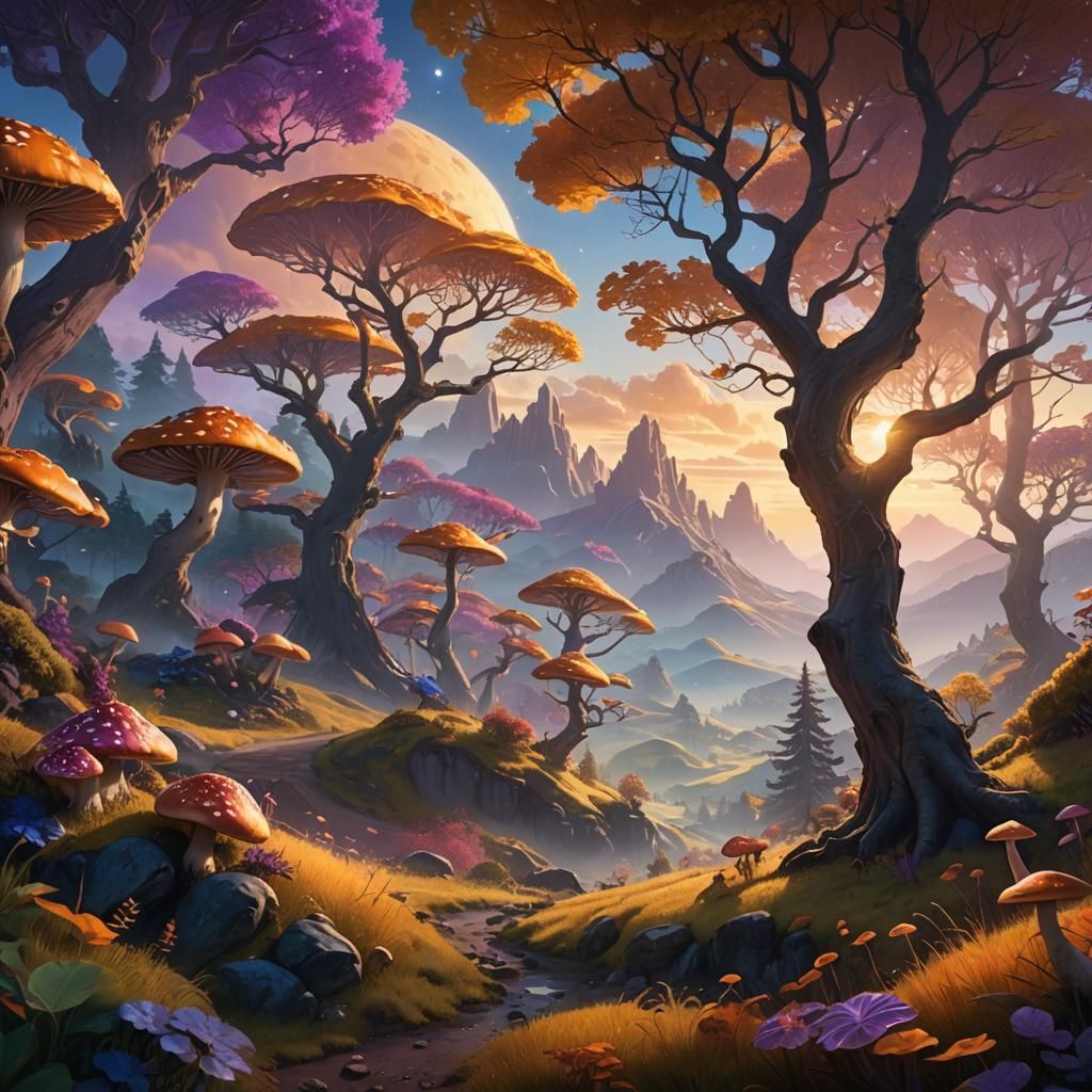 Fantastical Landscape Matte Painting in Unreal Engine 5