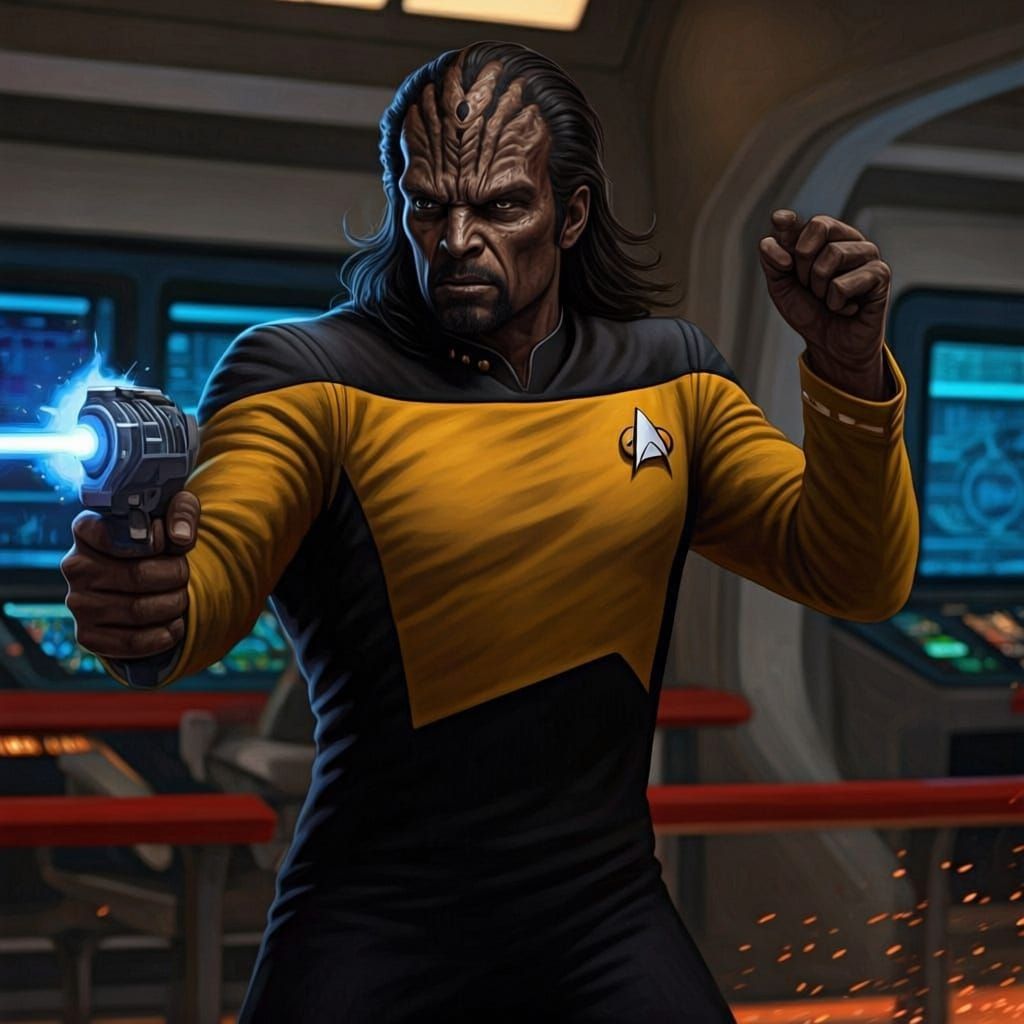 LT. Worf, TNG years- Chief of Security