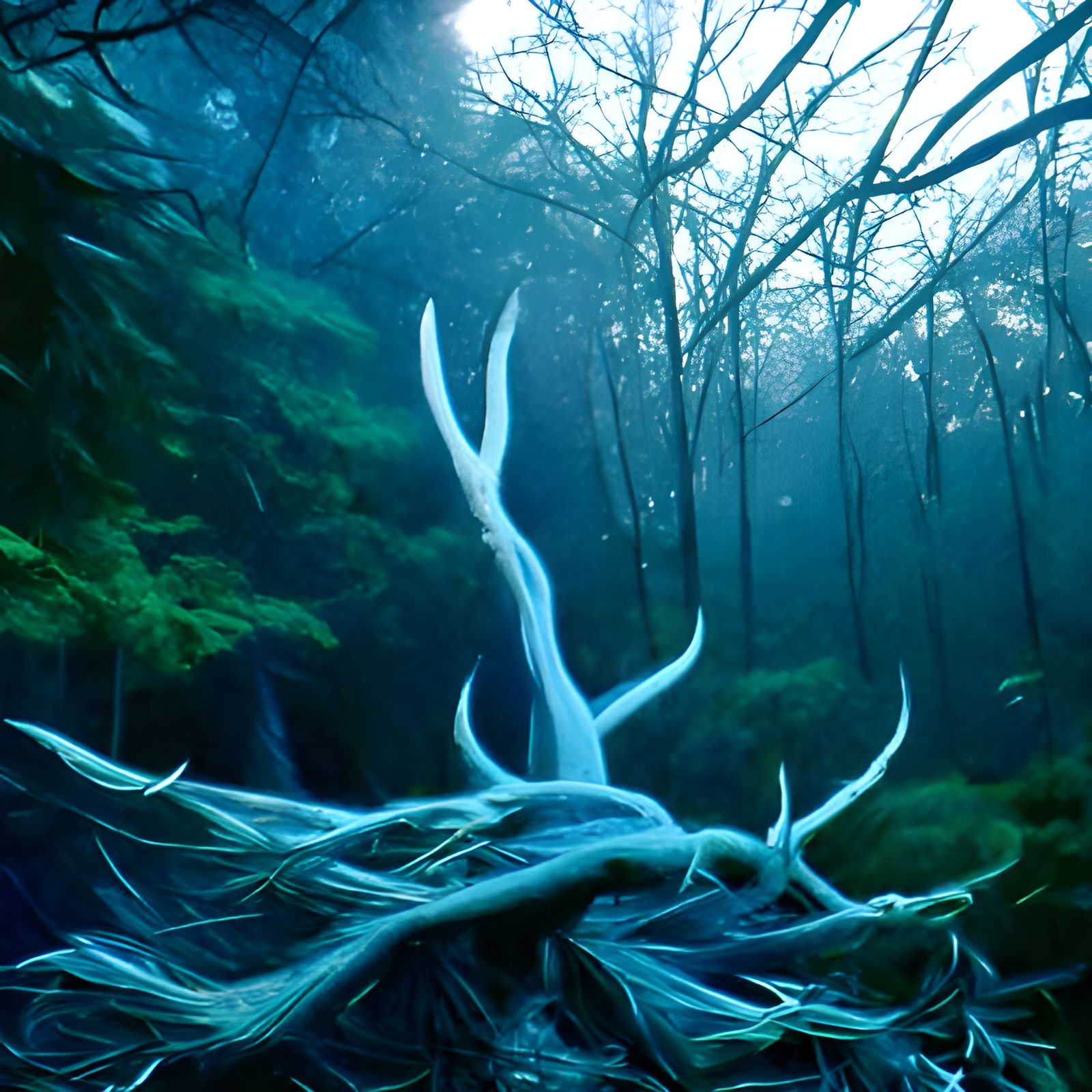 forest gloom  deviantart 8K 3D Kodak Ektar