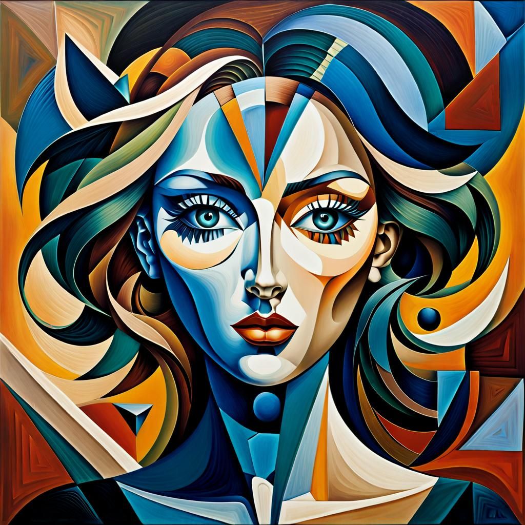 Cubist Portrait 💫  by @LaSonrisa