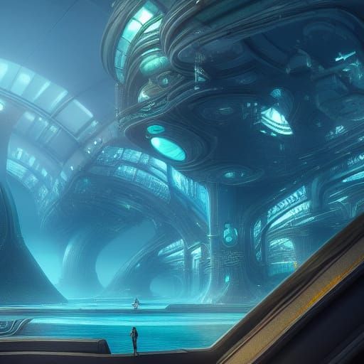 futuristic underwater city
 undefined