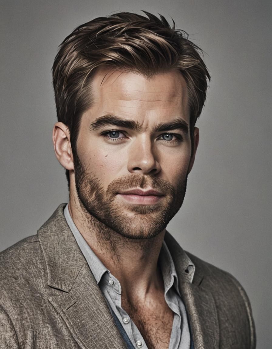Handsome Man Portrait in Professional Photography Style