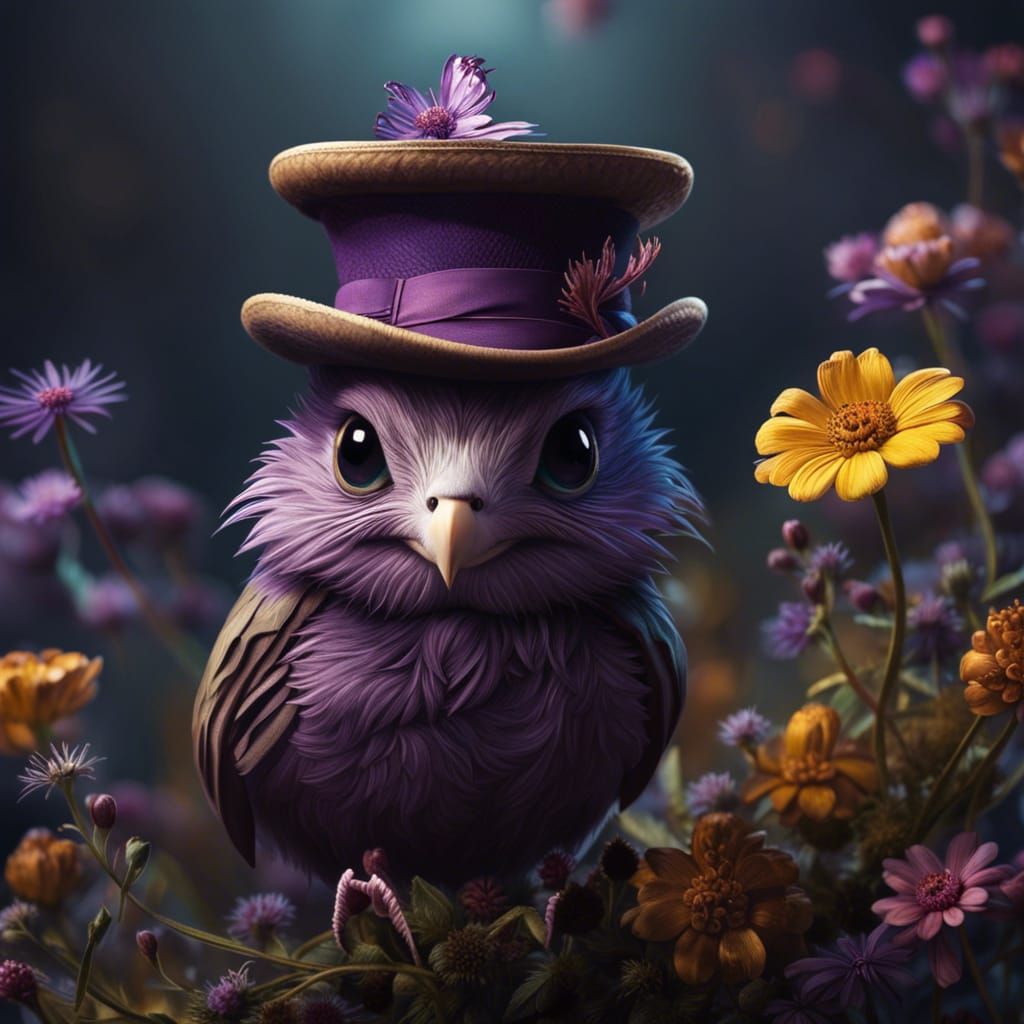 Purple thing with wing(s)  by @Mr Doodle