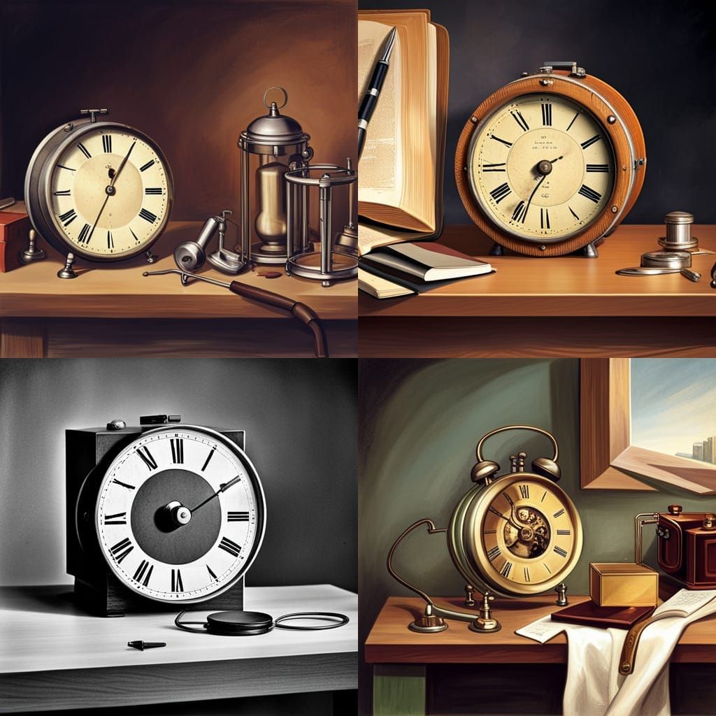 the first alarm clock AI Generated Artwork NightCafe Creator