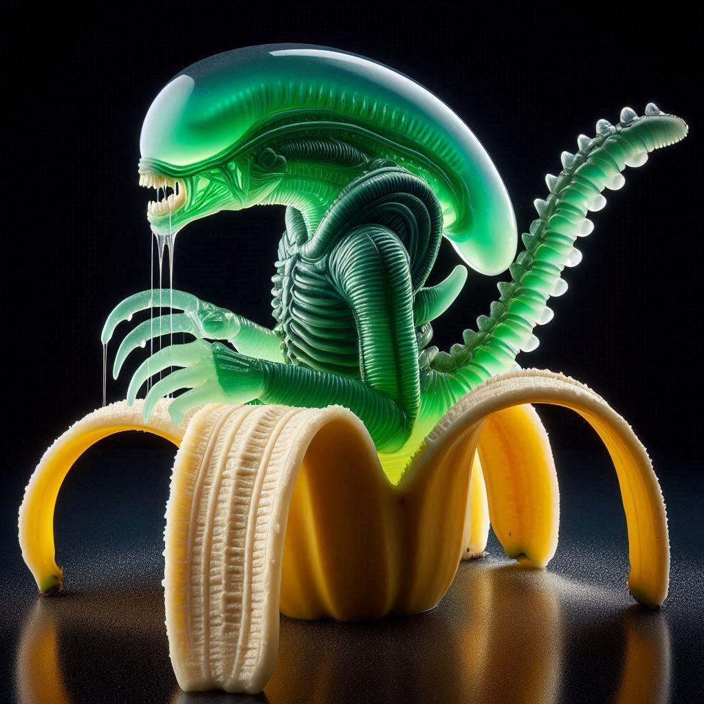 Jellymorph and banana