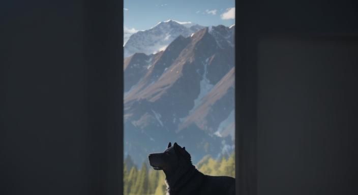 🌿 Wilderness Wonders: Loyal Companion's Majestic Mountain A...