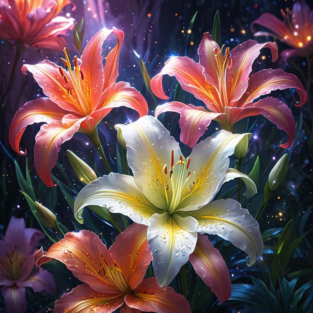 By the light of a lily