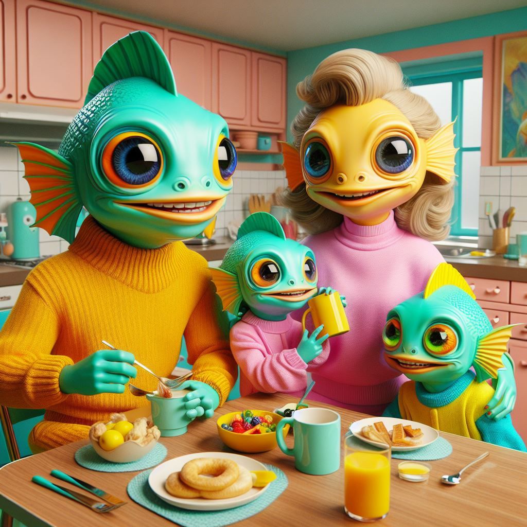 fish-like alien family