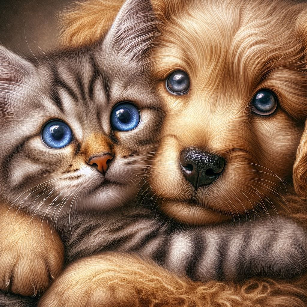 Milo & Toby 😜🐶😸