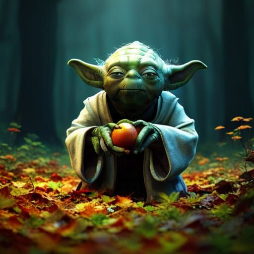 yoda eating