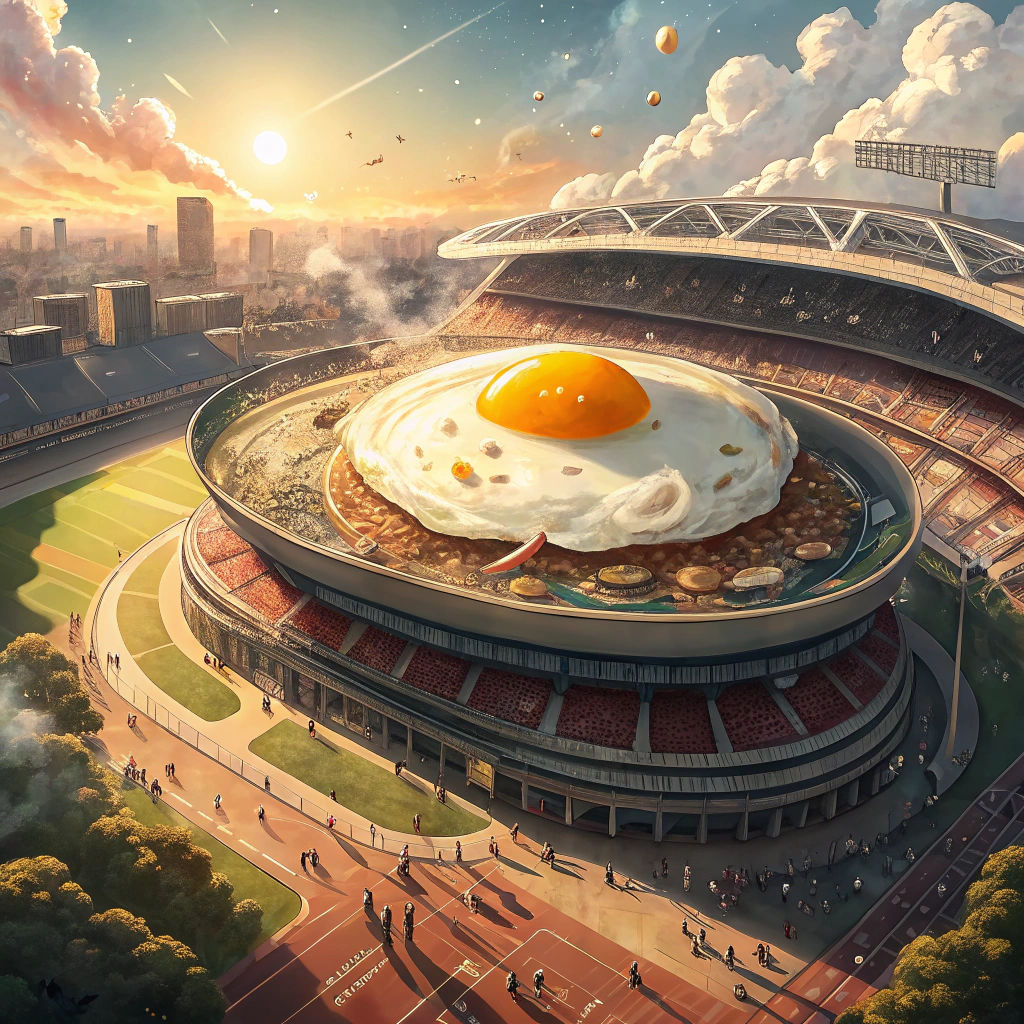 Stadium Egg  by @Abu 2011
