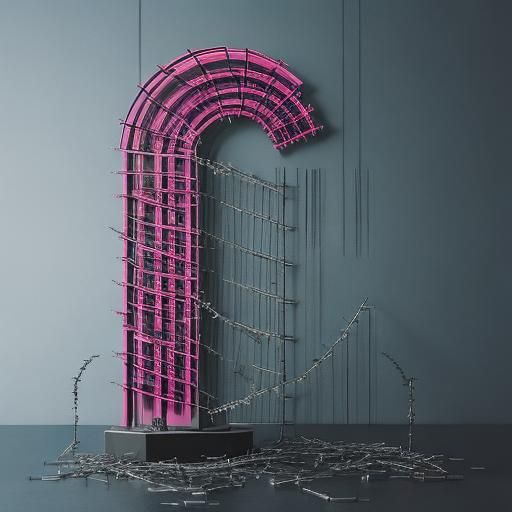 razor wire spirals around a balloon synthwave neon retro 