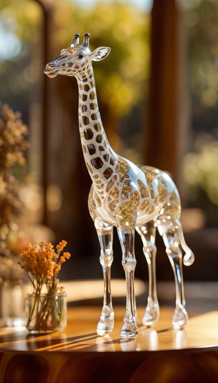 Blown Glass Giraffe  by @jimdittmer