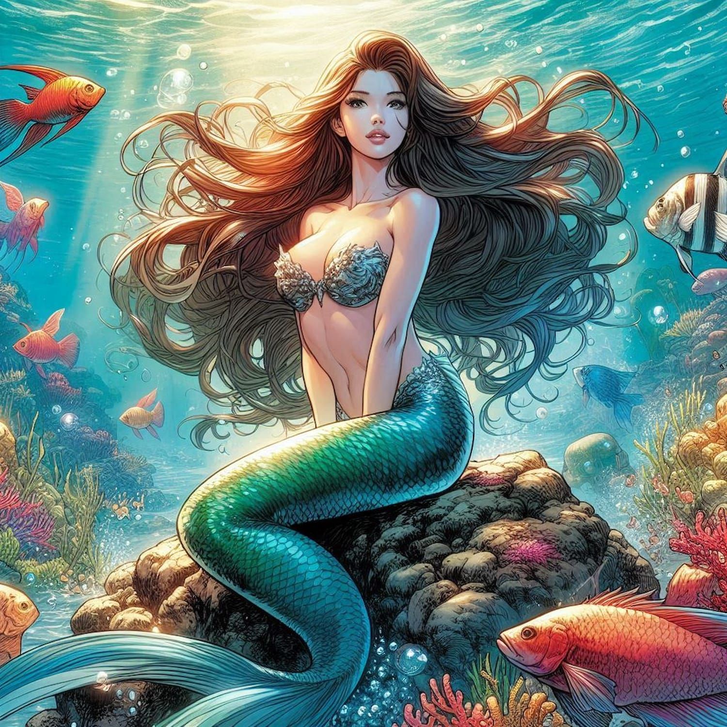 Michael Turner Style Mermaid