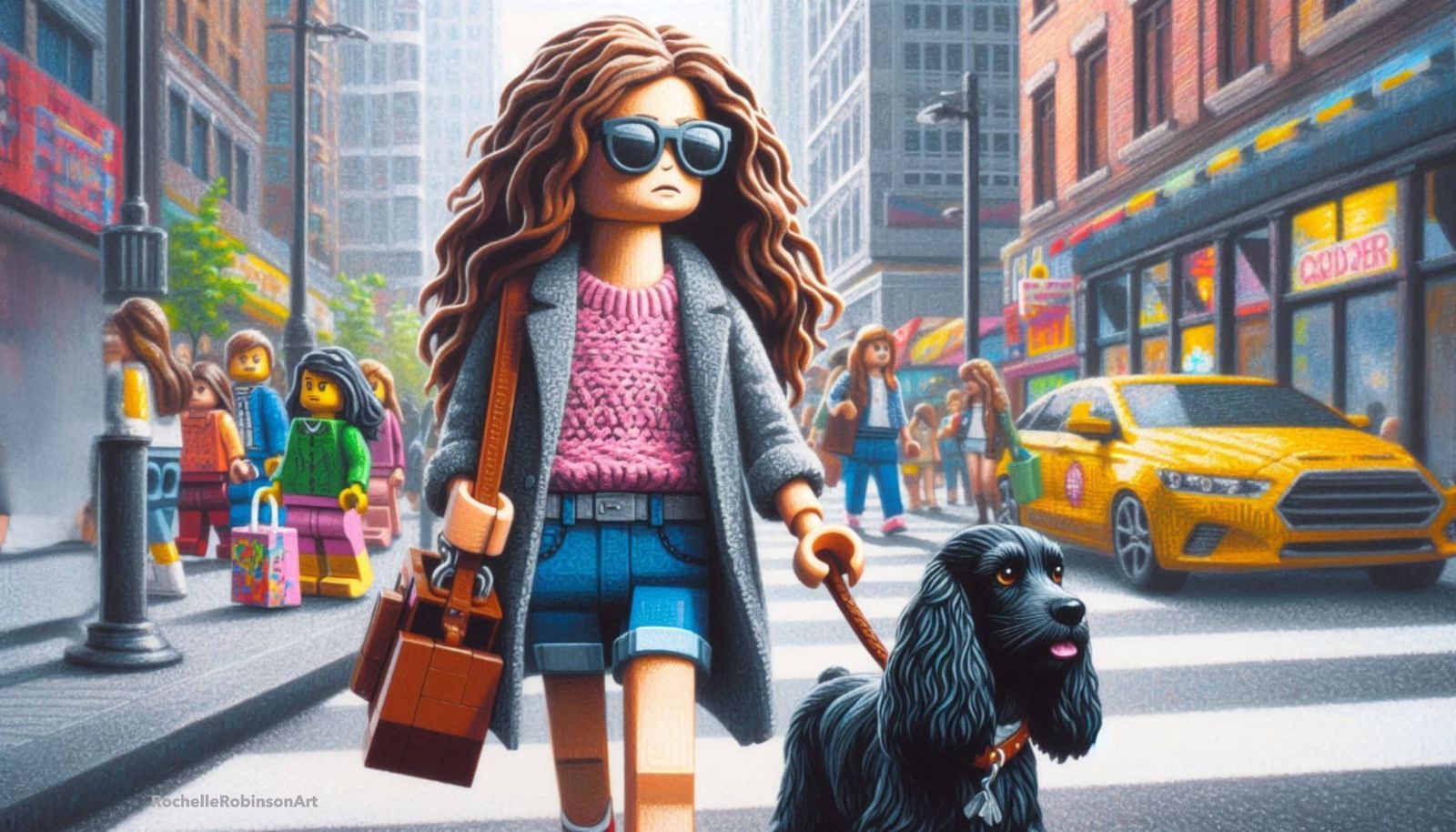 Mel In The City - Lego Art