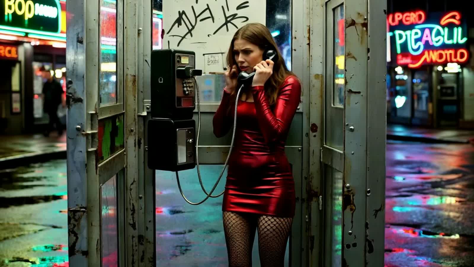 The broken payphone swallowed Sally's last quarter. The dial tone buzzed like trapped hornets against her ear.

She lean...