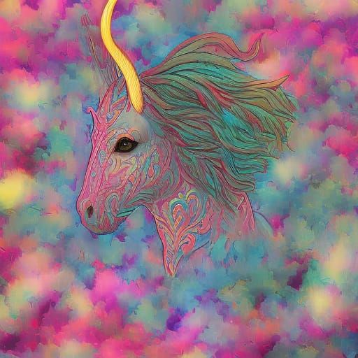 color changing unicorn - AI Generated Artwork - NightCafe Creator