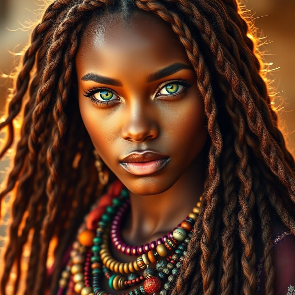 Her green eyes  by @Tina II