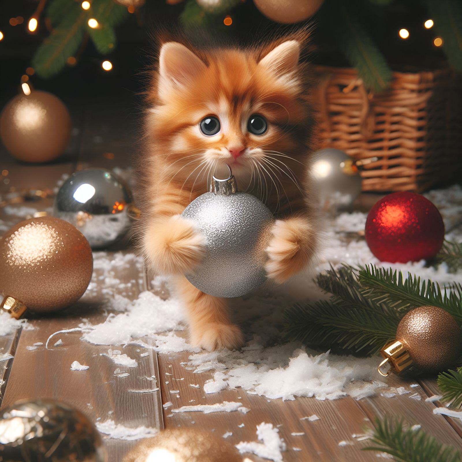 Xmas kitten