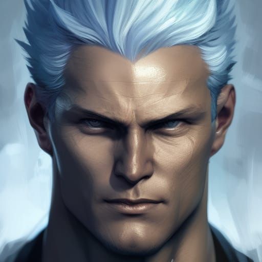 vergil from dmc 5 by greg rutkowski, Stable Diffusion