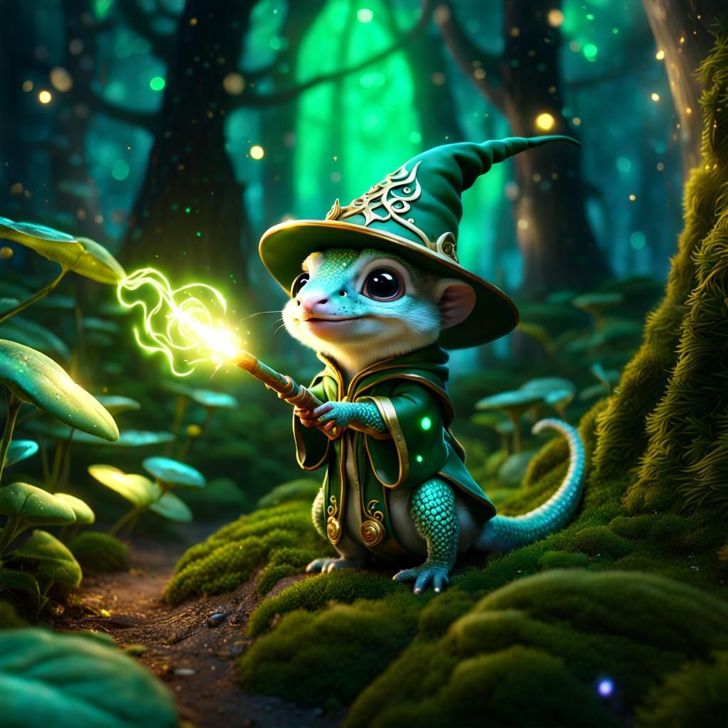Gecko Wizard  by @Superbear