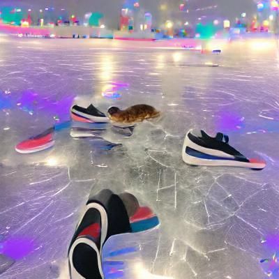 Ice skating