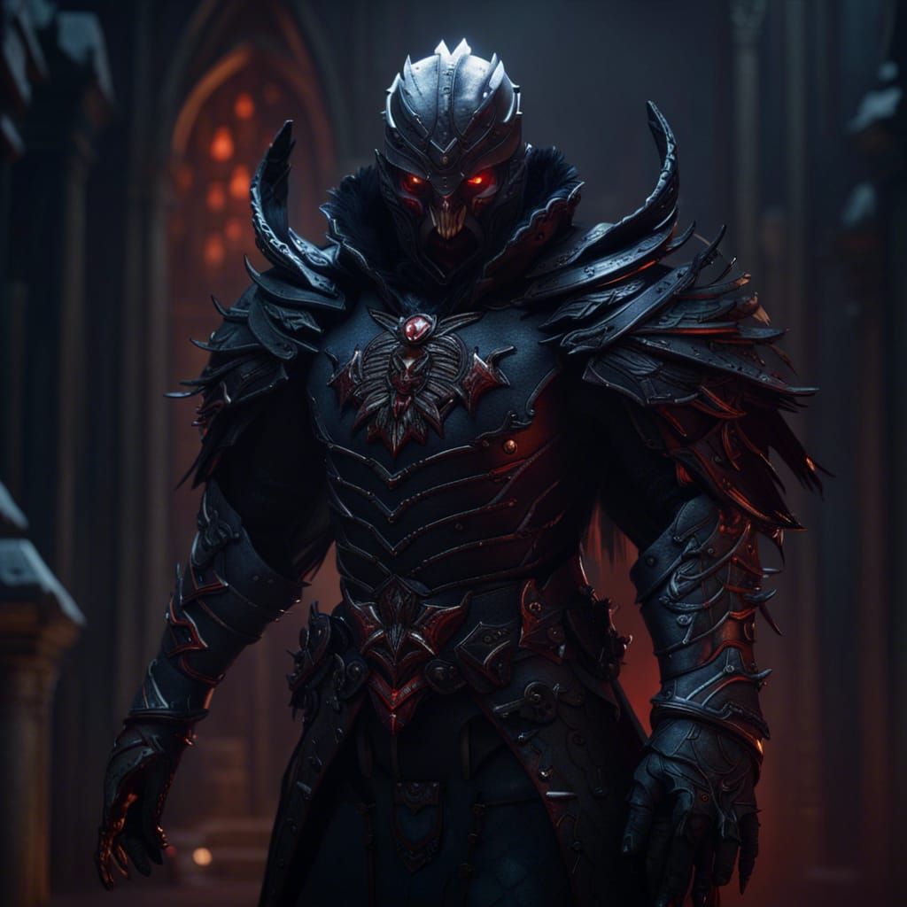 Vampire soldier wearing Raven armor - AI Generated Artwork - NightCafe ...