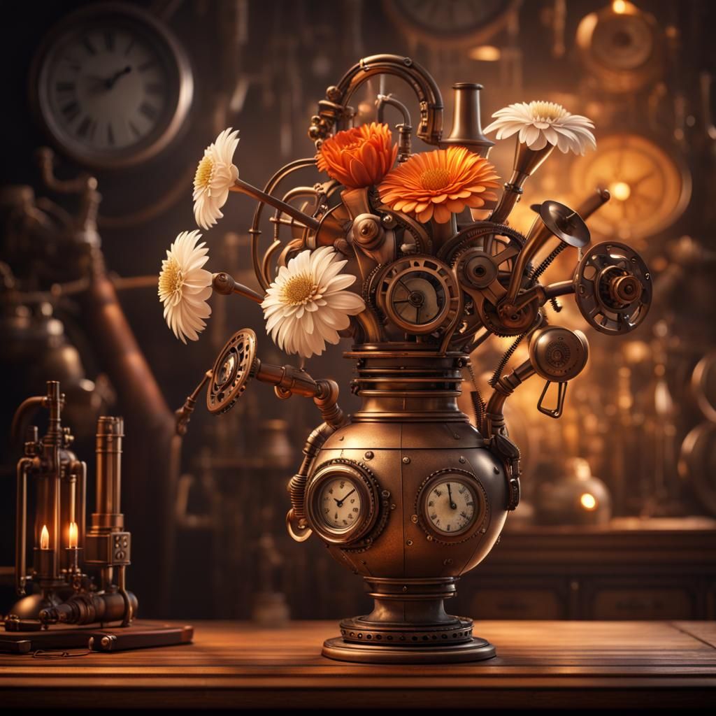Steampunk Valentine  by @mathy_art_girl_305