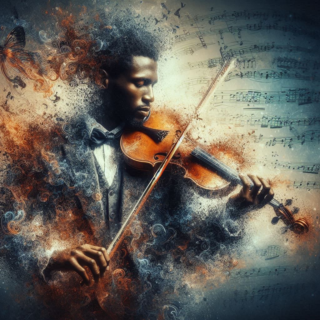 double exposure beautiful fantasy DALL-E 3 portrait landscap...