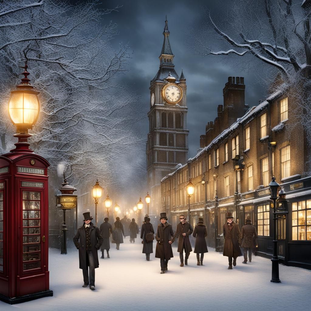 Winter in old London