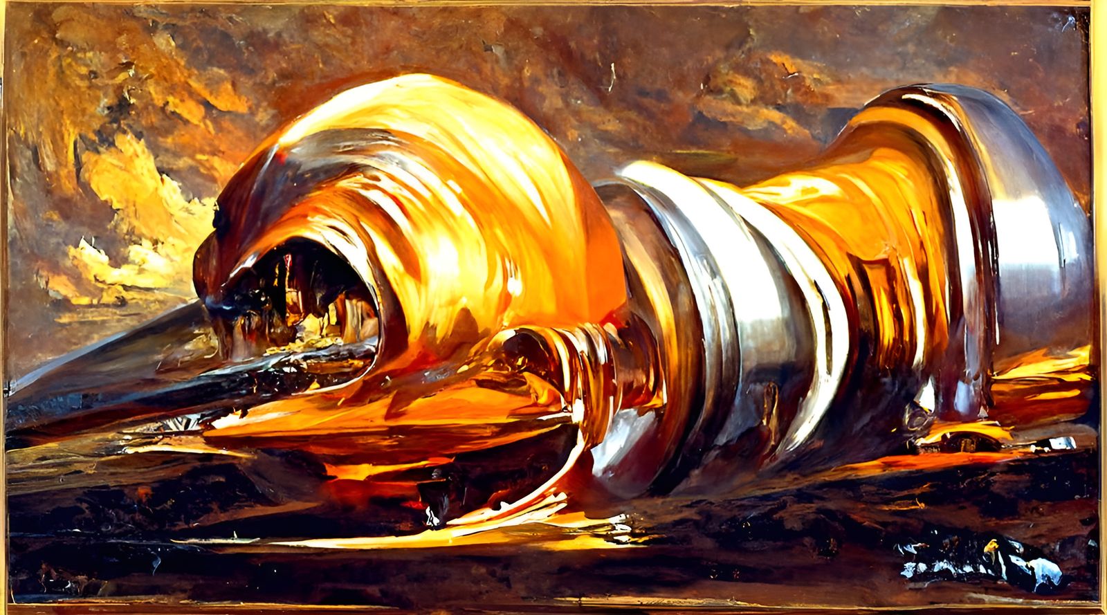 Blazen Sharp oil painting by James Gurney