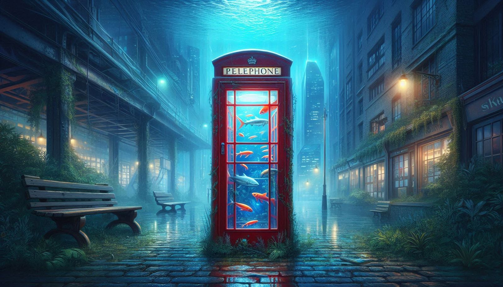 Aquarium Phone Booth