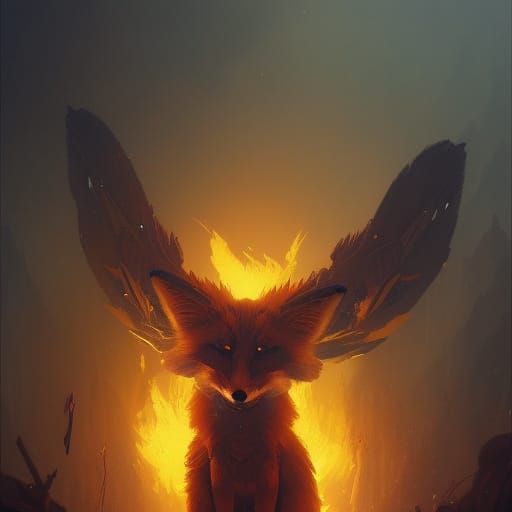 A fire fox