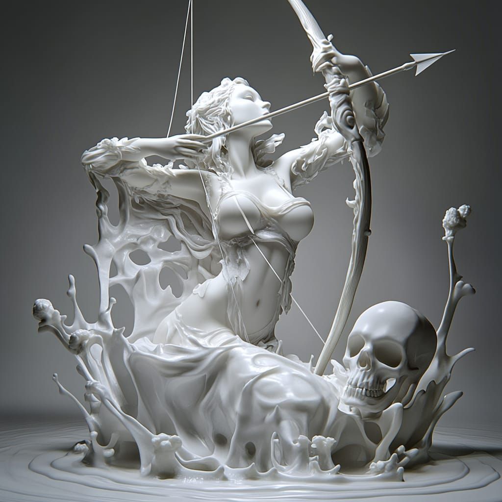 white archer goddess