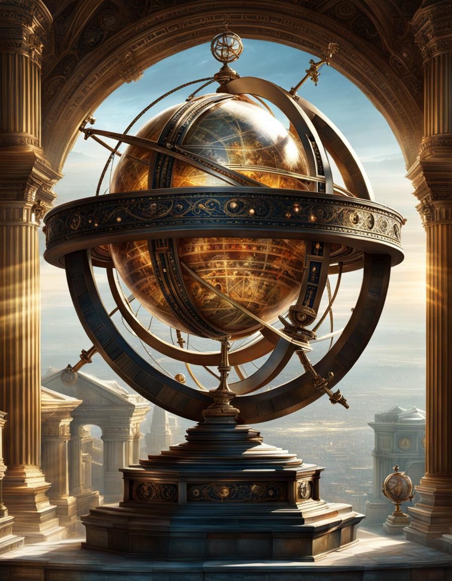 armillary sphere  by @RoseKnight