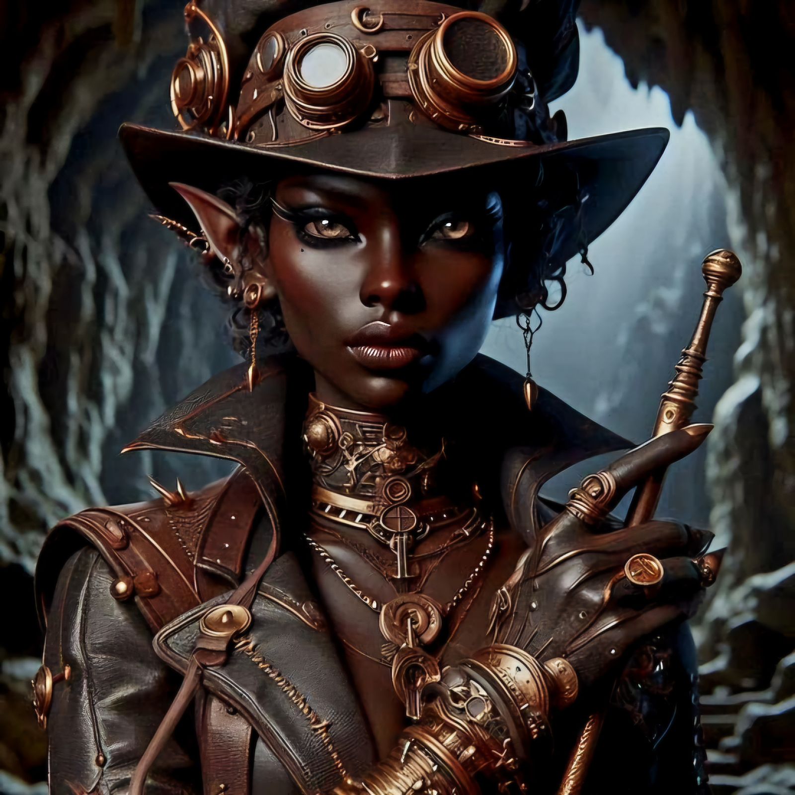 Steampunk elven portraits