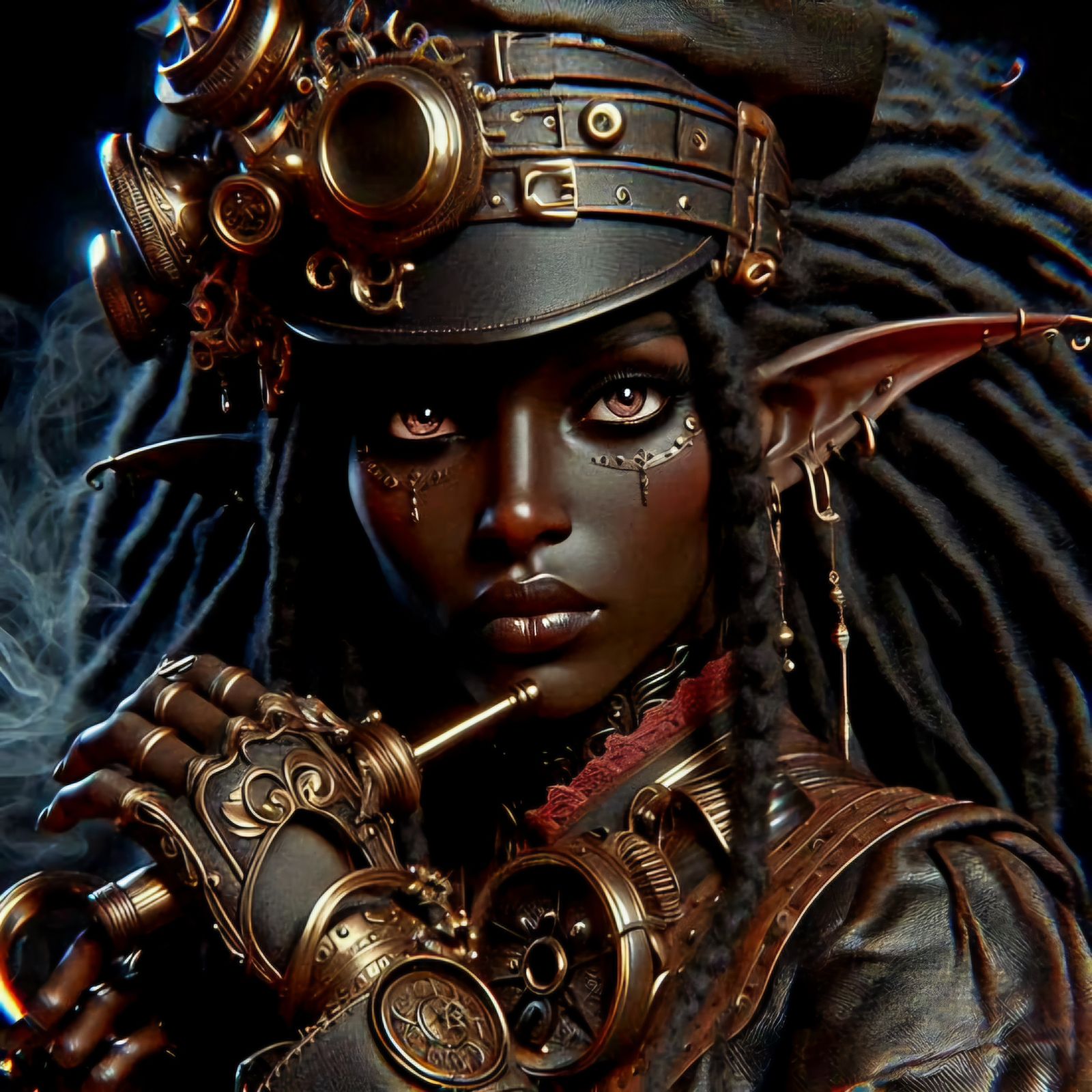 Steampunk elven portraits