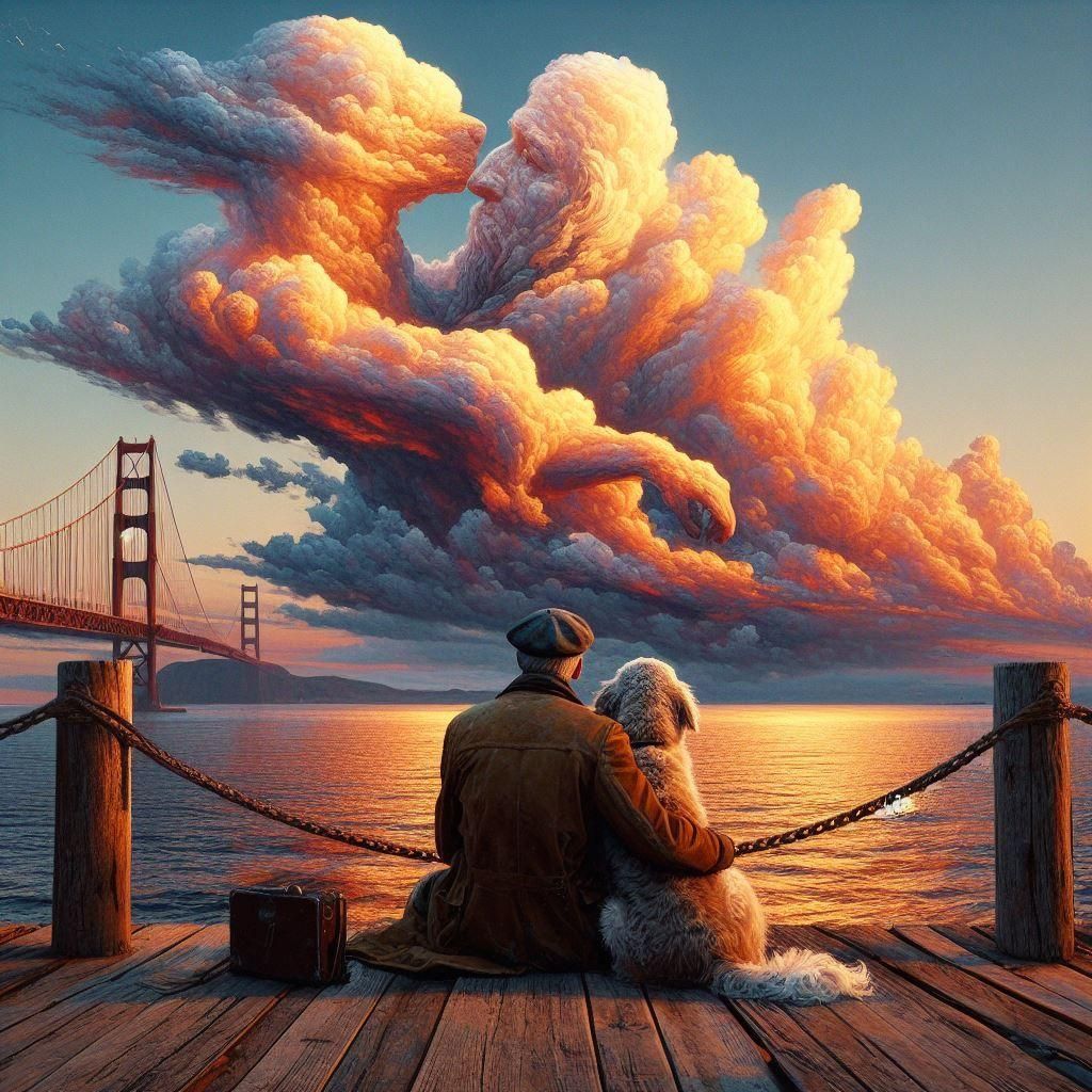 "Look! That's us...Promise me, if one goes slower, the other...