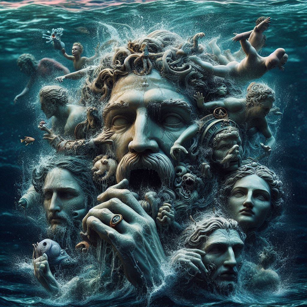 We are swimming on the face of time and all else has drowned, is drowning, or will drown