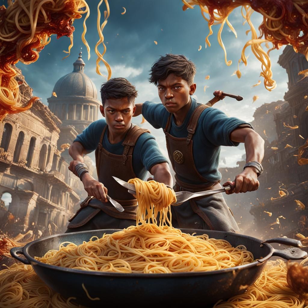 Pasta boys AI Generated Artwork NightCafe Creator
