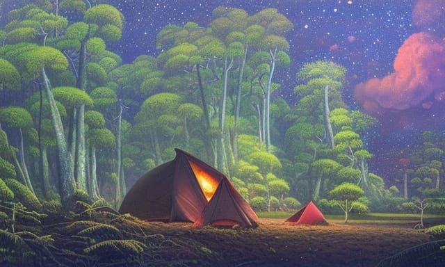 Tents and trees