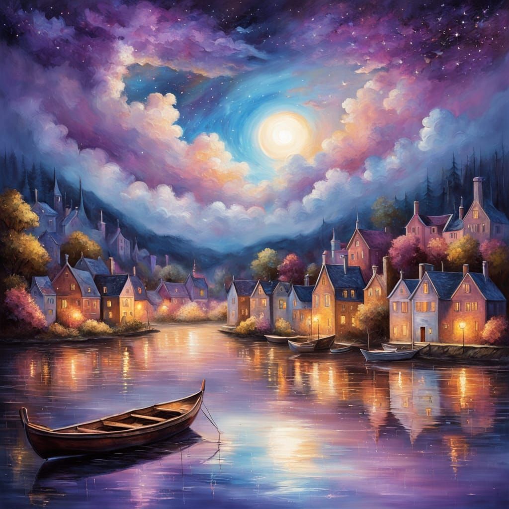 Riverside village  by @Piboulou 