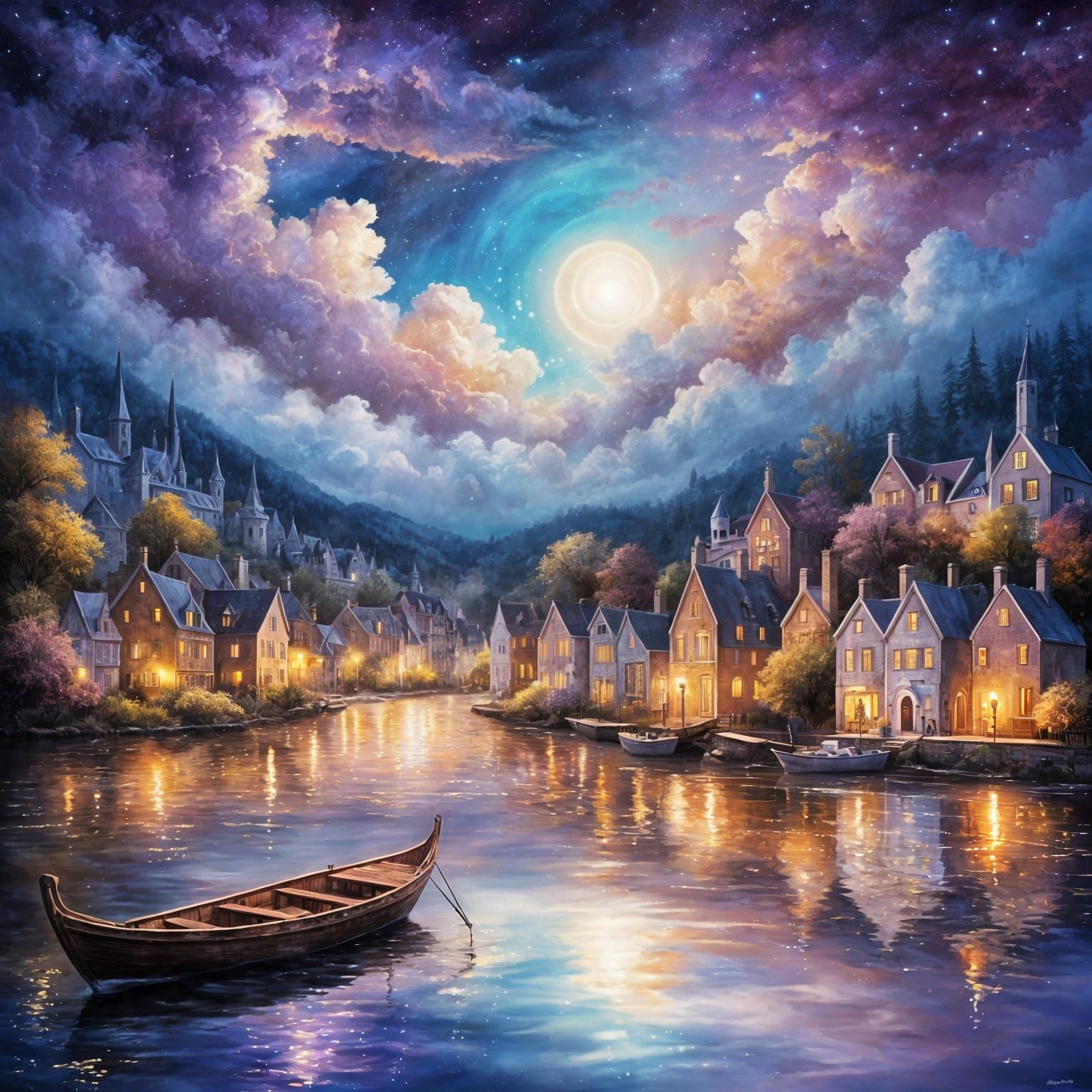 Riverside village  by @Piboulou 