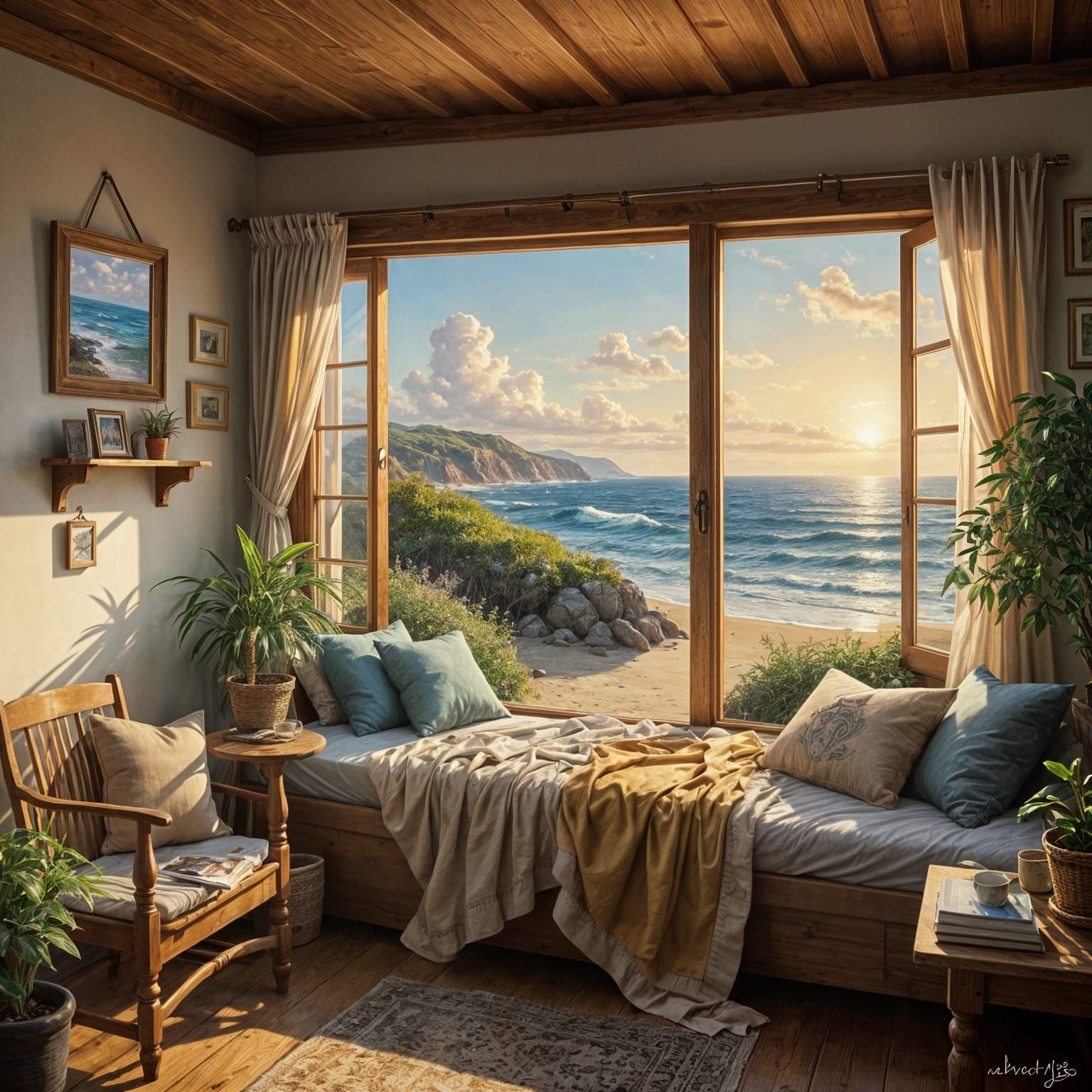  A wooden seaside cabin.   by @theArchairez