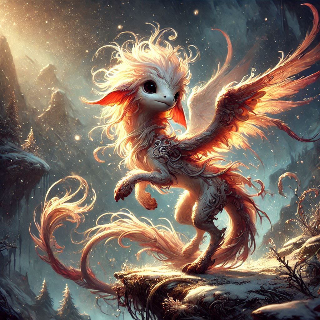 Adorable fantasy creature