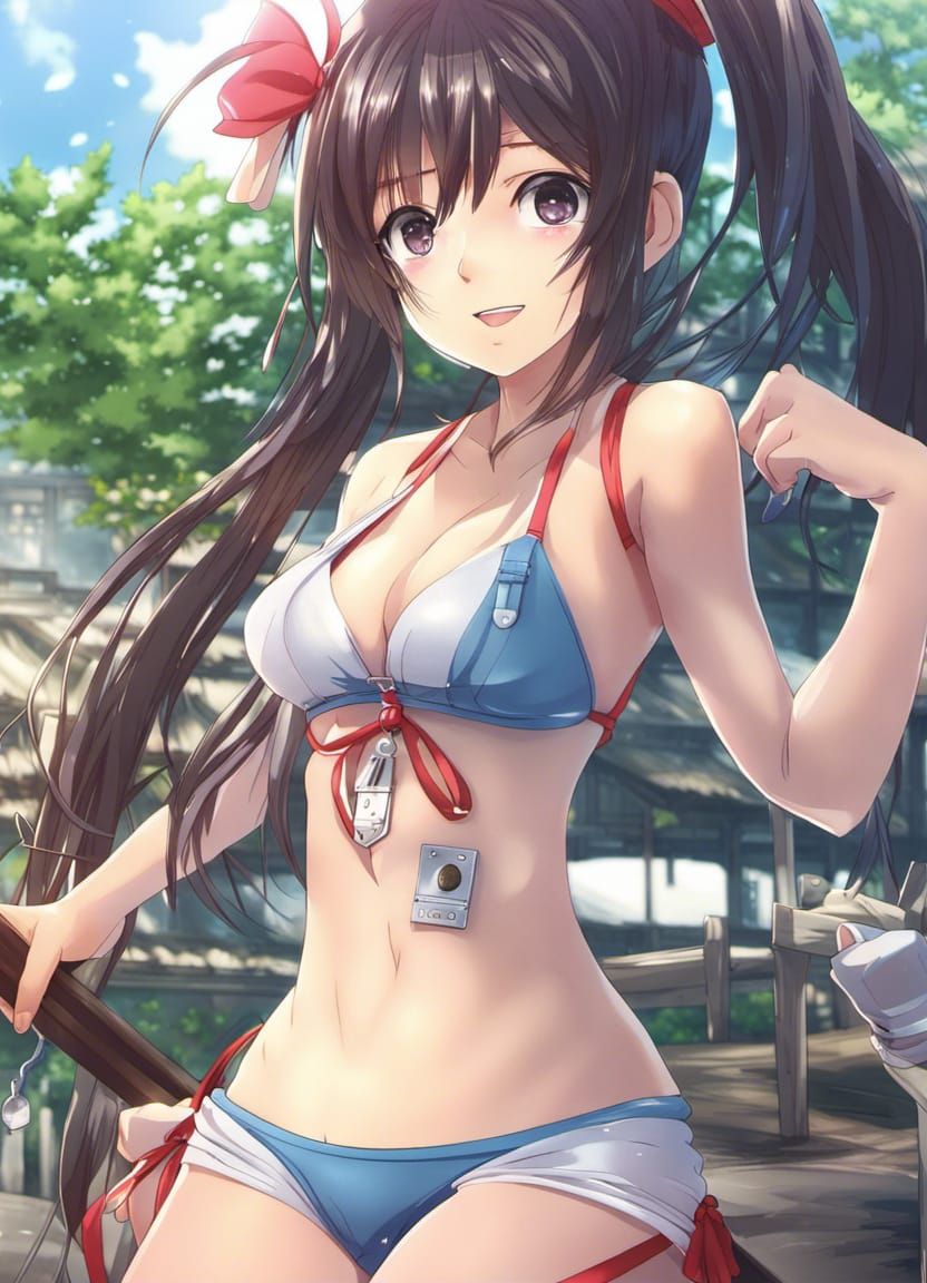 anime cg japan girl bikini AI Generated Artwork NightCafe Creator