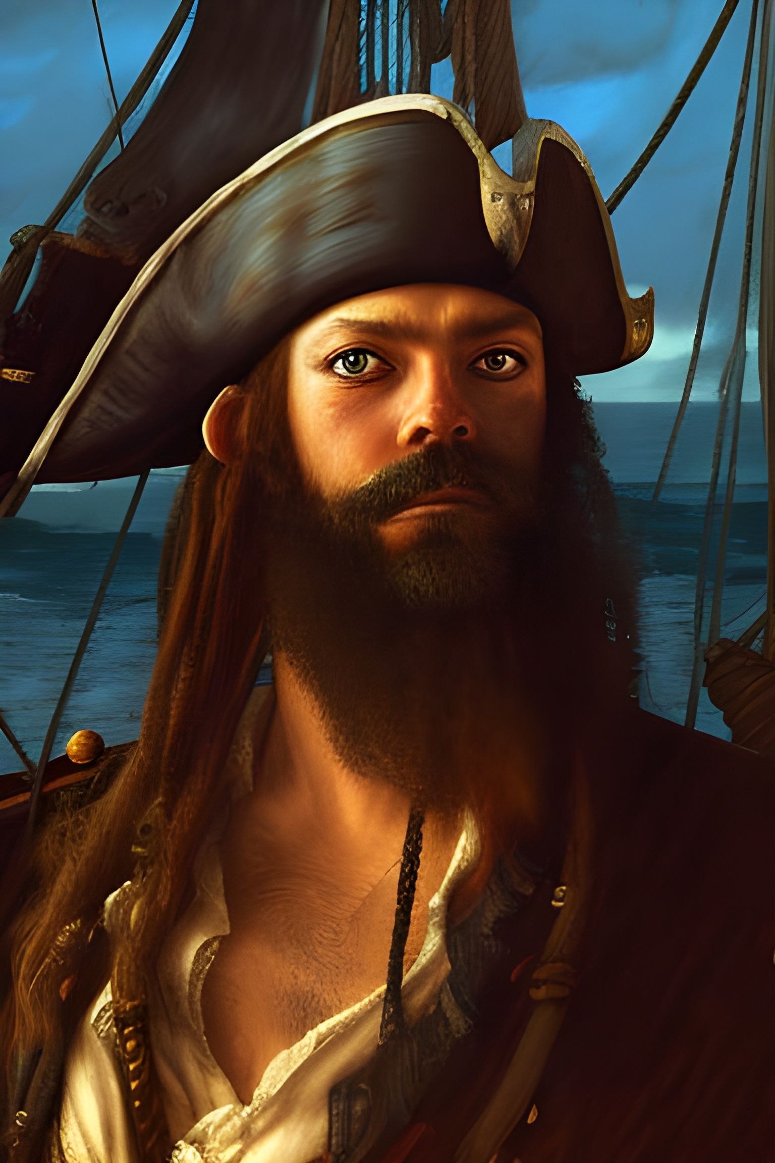 Blackbeard - Ai Generated Artwork - Nightcafe Creator