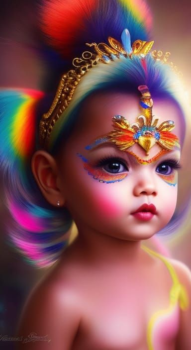 Baby Circus Fairy - AI Generated Artwork - NightCafe Creator